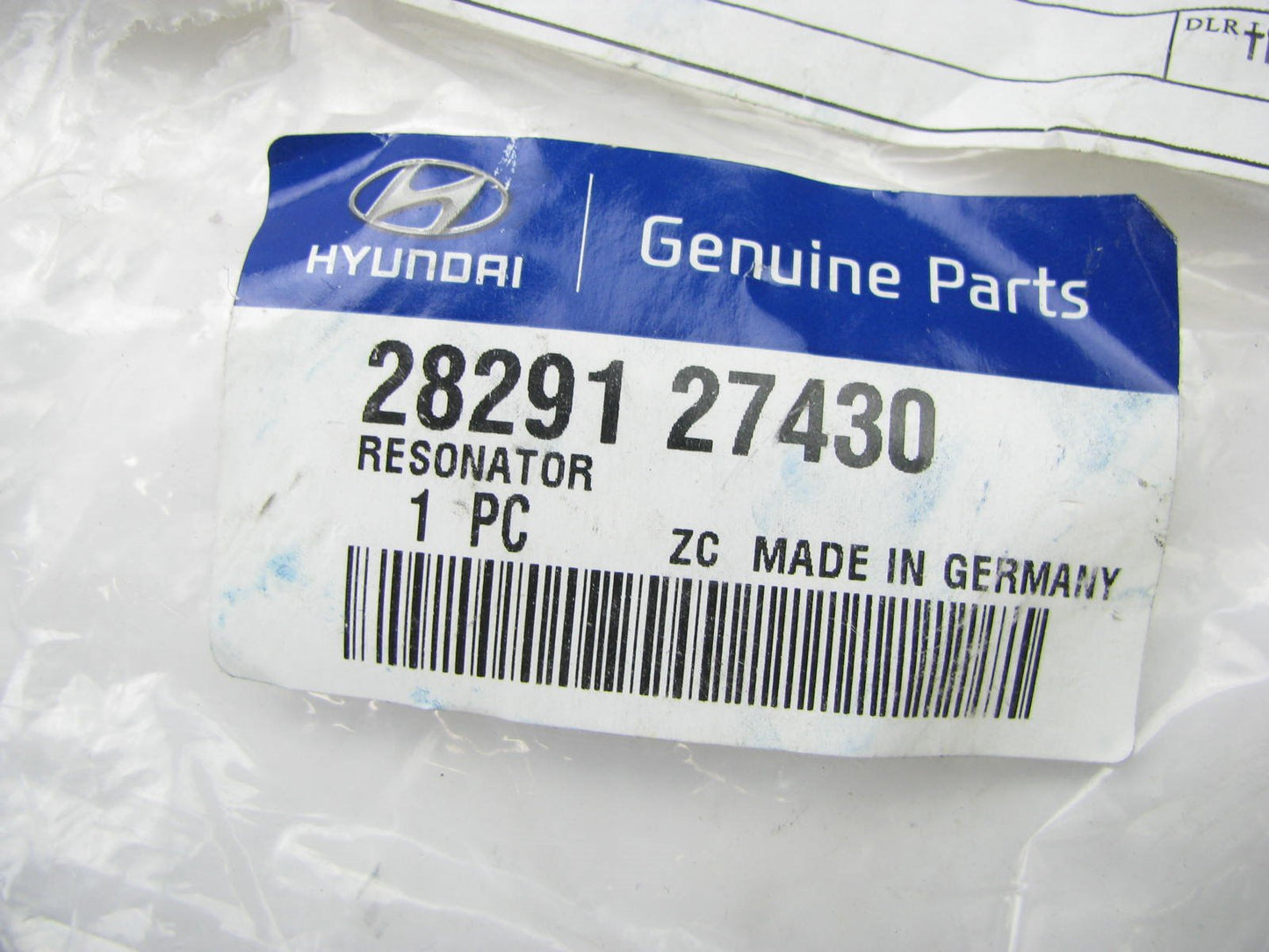 NEW - OEM Intercooler Resonator Connector Tube For Hyundai 1.6L TURBO 2829127430