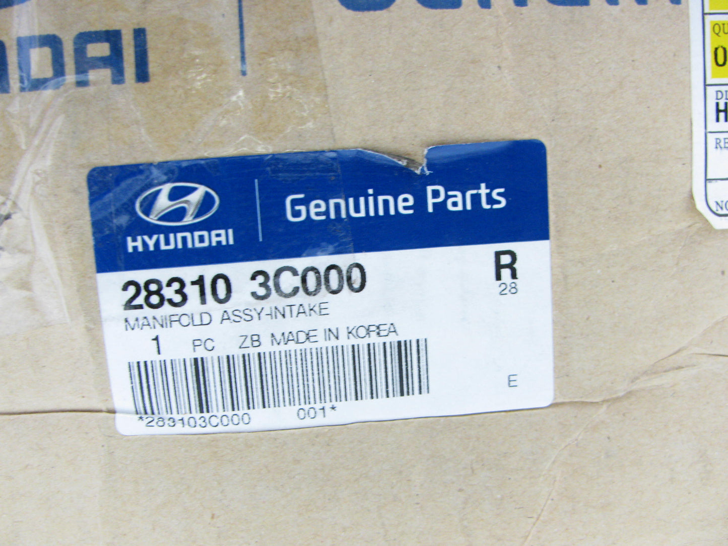NEW Lower Intake Manifold OEM For Hyundai 3.3L 3.8L V6 283103C000