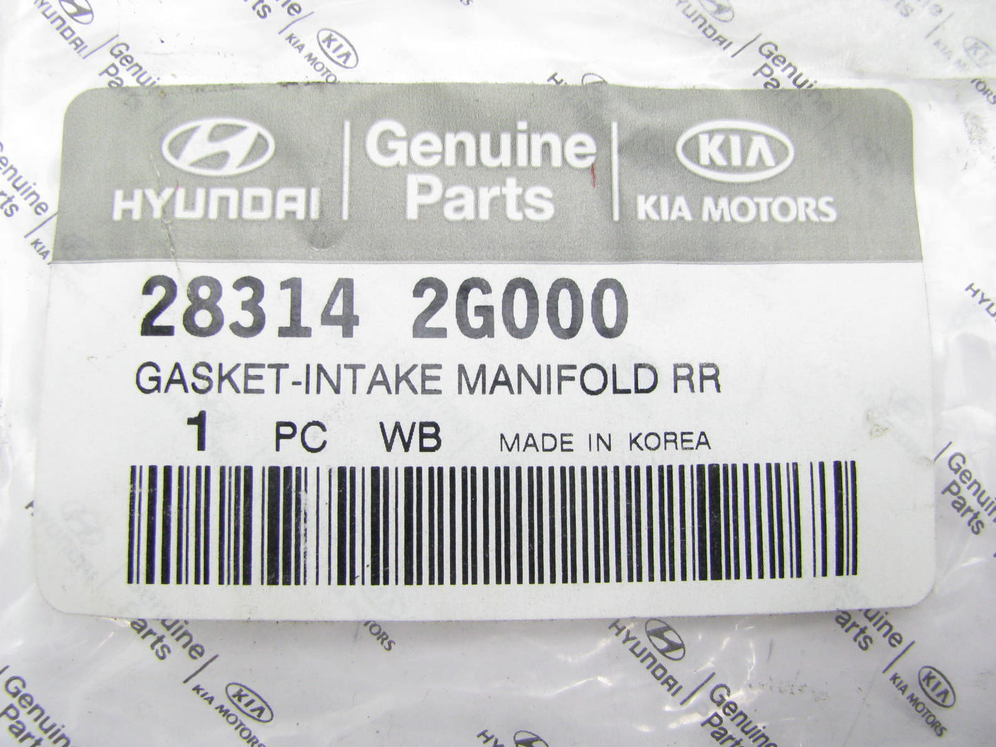(2) NEW - OEM 283142G000 Intake Manifold Gasket For 2009-2013 Hyundai 2.0L 2.4L