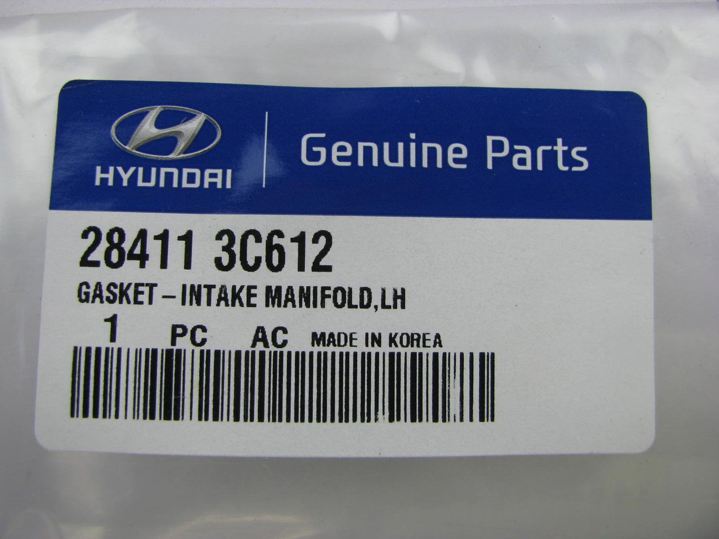 NEW - OEM Left Driver Intake Manifold Gasket For Hyundai 3.3L 3.8L 284113C612