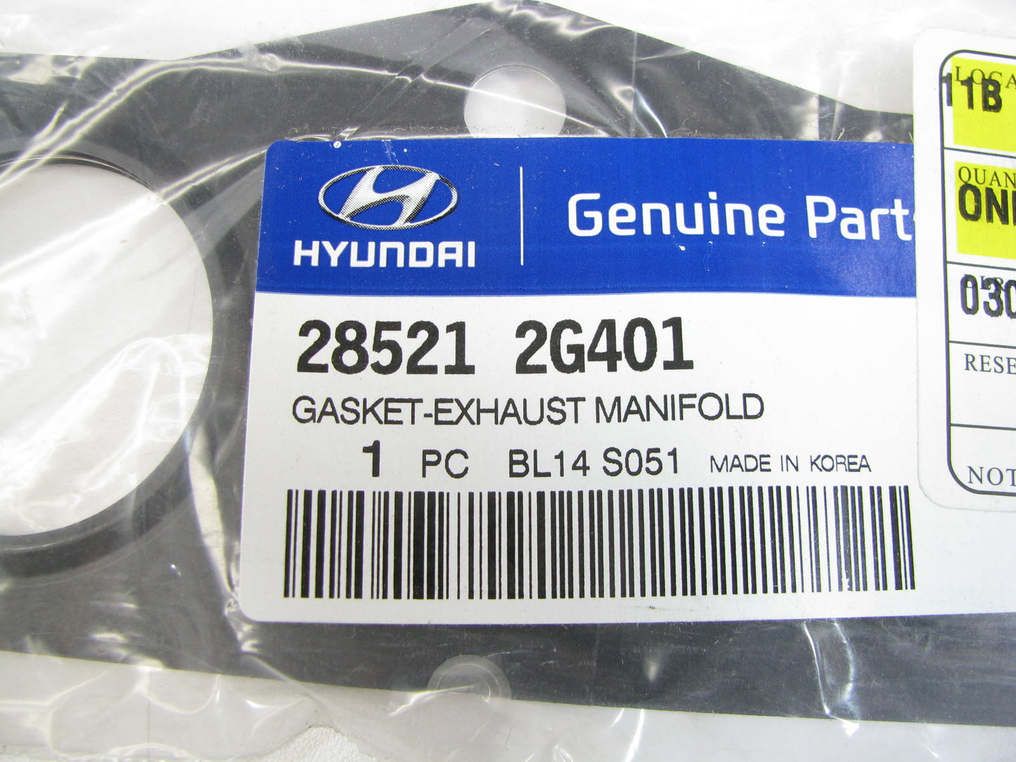 NEW - OEM 285212G401 Exhaust Manifold Gasket For 2011-2016 Hyundai 2.0L