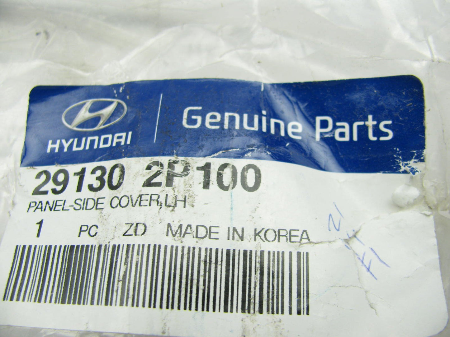 NEW GENUINE Left Splash Shield OEM For 10-12 Santa Fe, 11-13 Sorento 291302P100