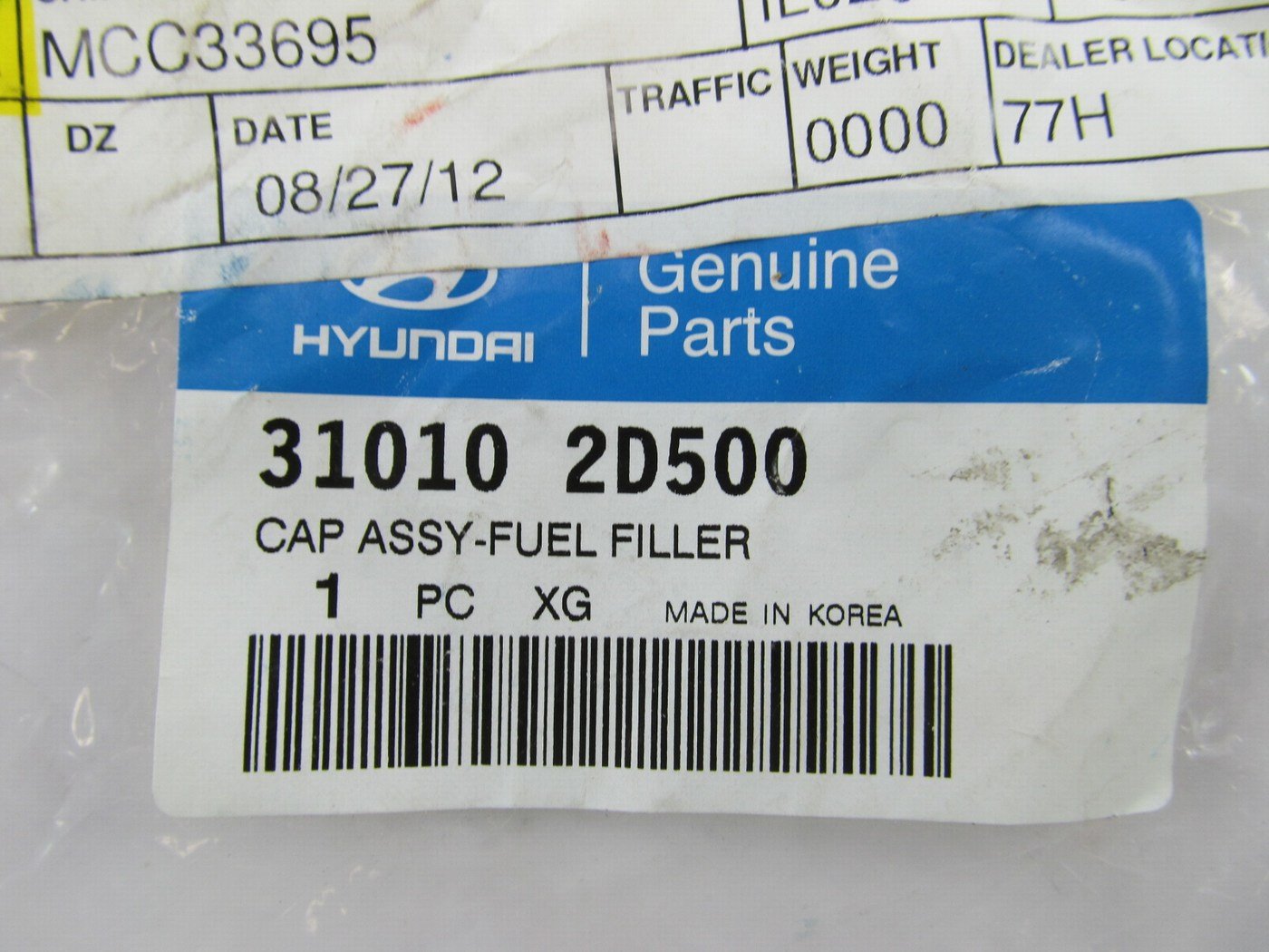 NEW - OEM 310102D500 Fuel Tank Filler Gas Cap OEM For Hyundai