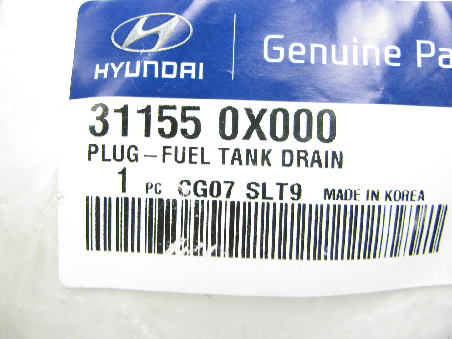 NEW GENUINE OEM Fuel Tank Drain Plug For 2006-2012 Hyundai Veracruz 311550X000
