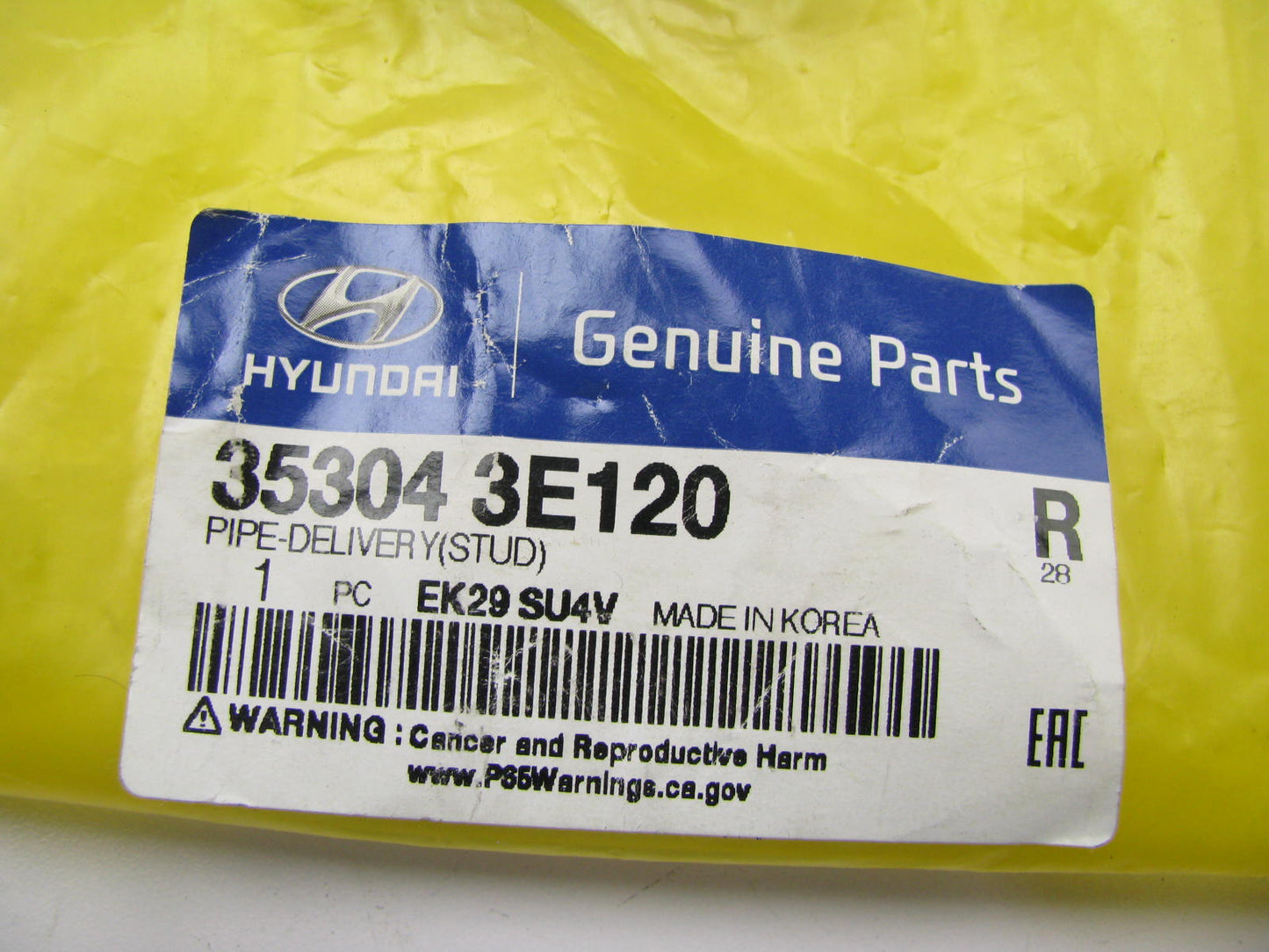 NEW Fuel Rail Delivery Pipe Tube OEM For 08-09 Santa Fe 2.7L V6 353043E120