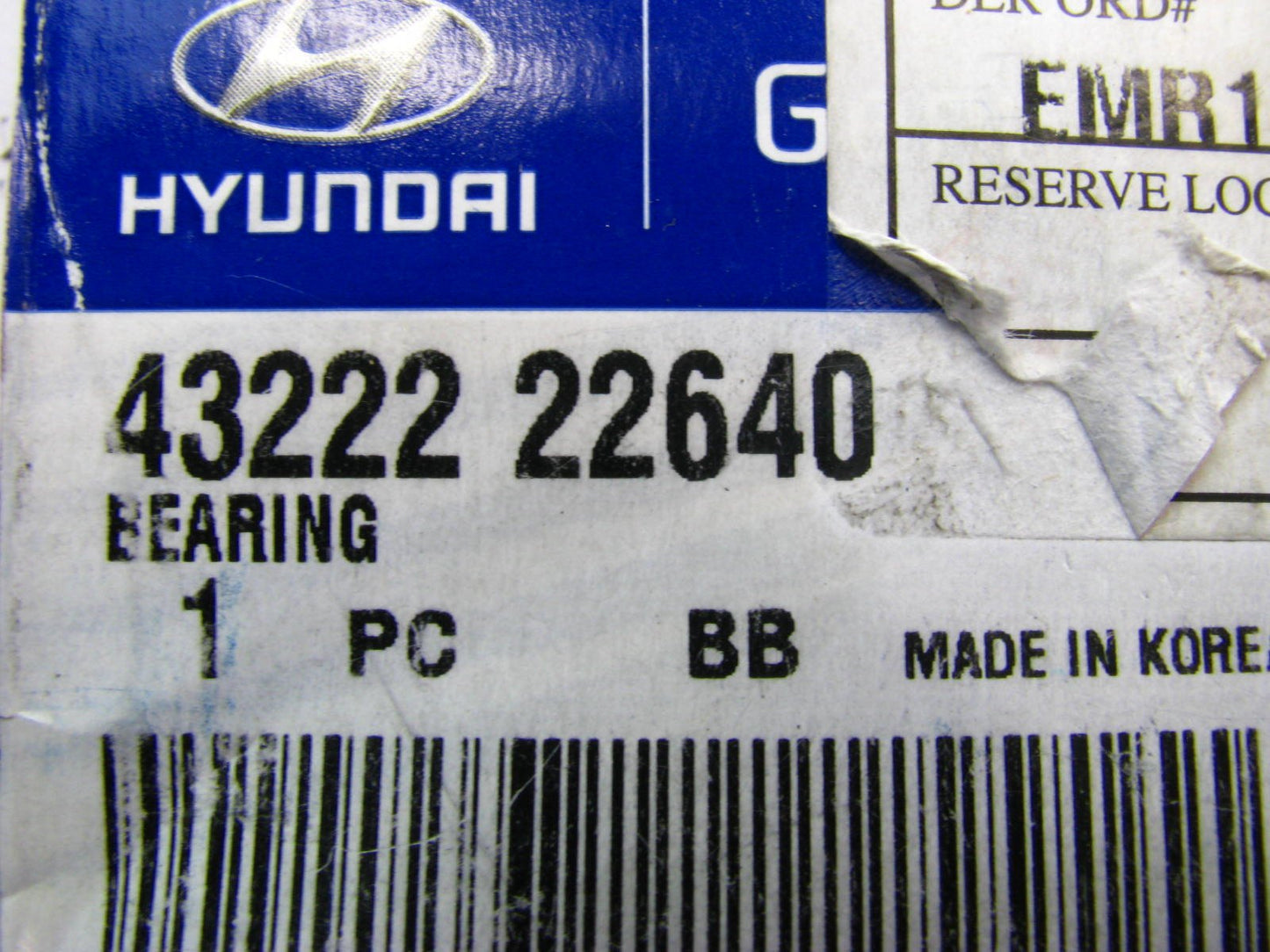 NEW - OEM 4322222640 Manual Transmission Input Shaft Bearing For Hyundai