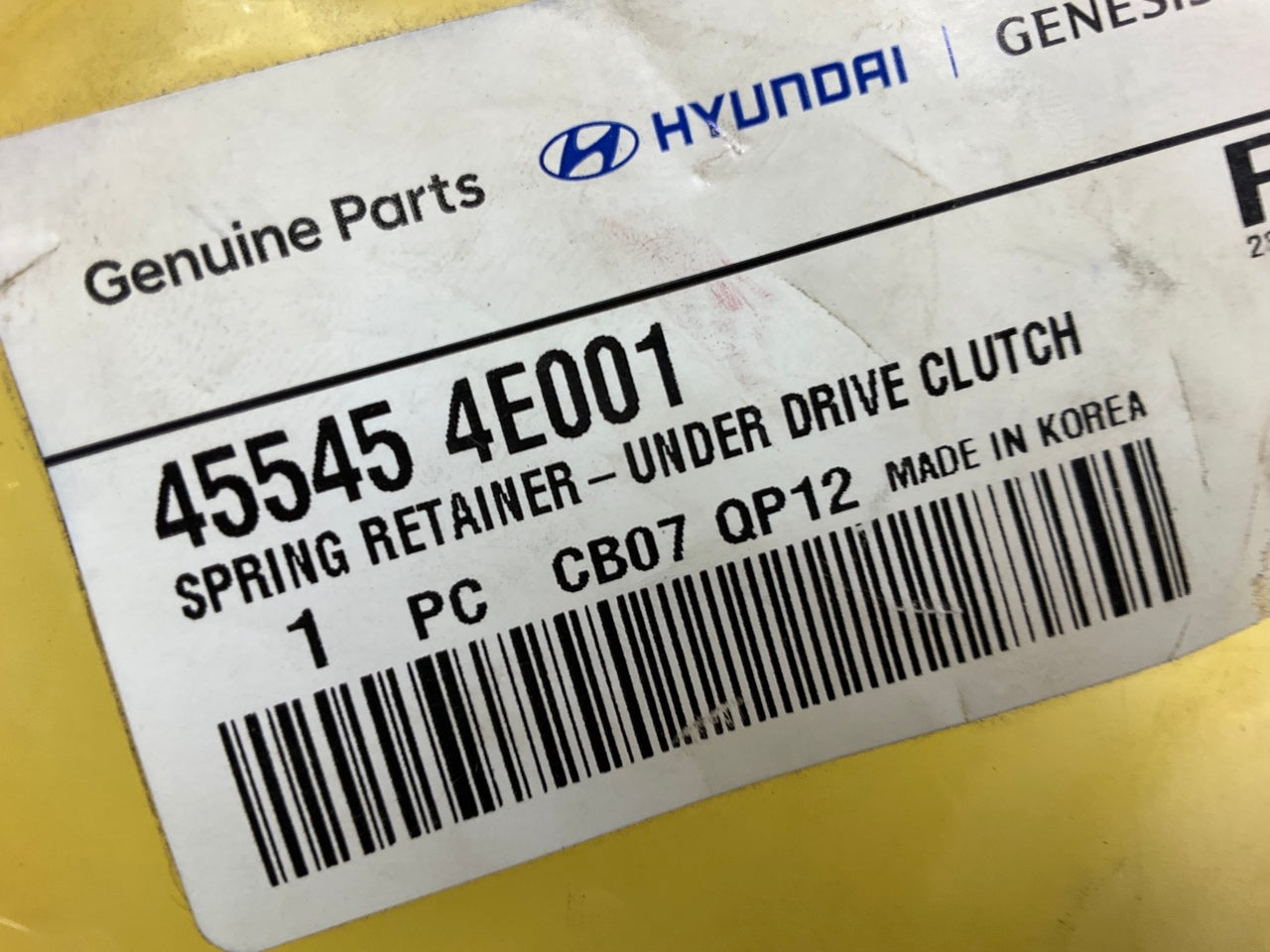NEW Under Drive Clutch Spring Retainer OEM For Hyundai 5.0L V8 455454E001