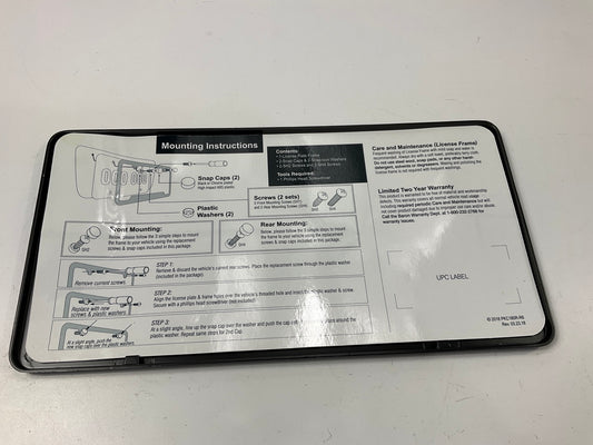 NEW License Plate Frame, Black, OEM For 2005-2025 Hyundai Santa Fe 4ZF39AM100