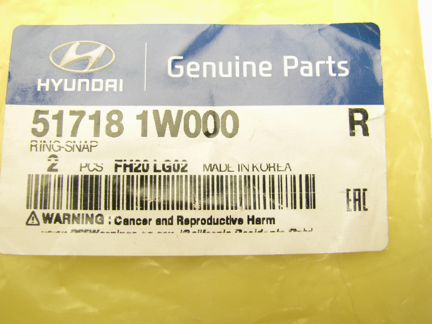 (2) NEW Front Wheel Bearing Snap Rings OEM For 2018-2022 Accent 517181W000