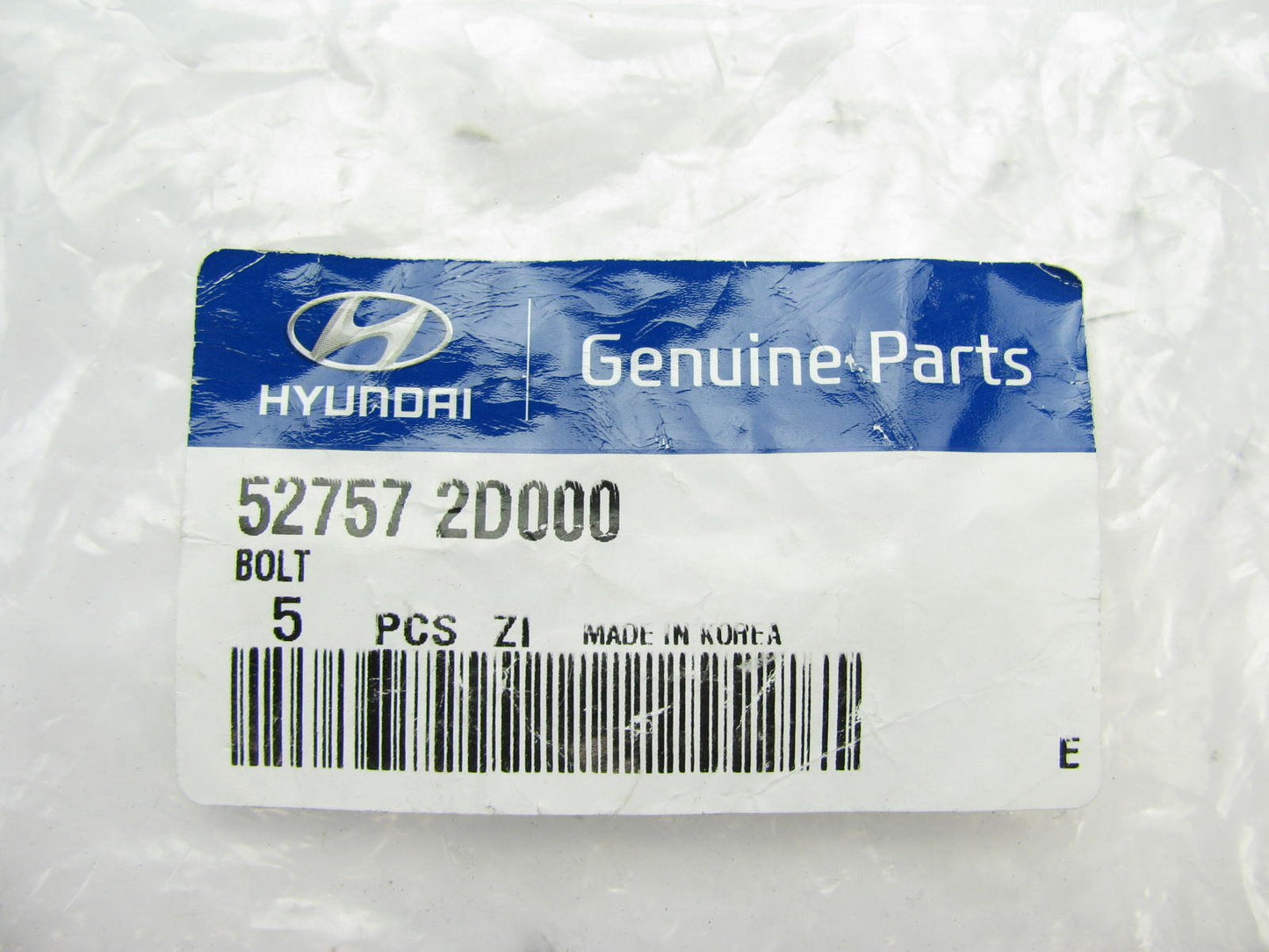Rear Suspension Knuckle Mount Bolts - PACK OF 5 PCS - OEM For Hyundai 527572D000