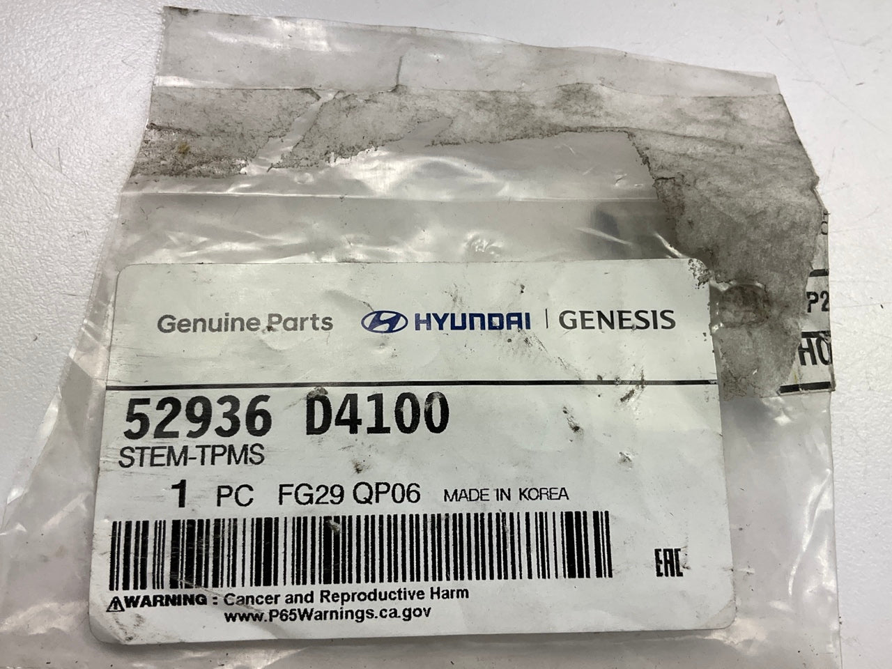 NEW GENUINE Tire Pressure Sensor Valve Stem TPMS Stem OEM For Hyundai 52936D4100