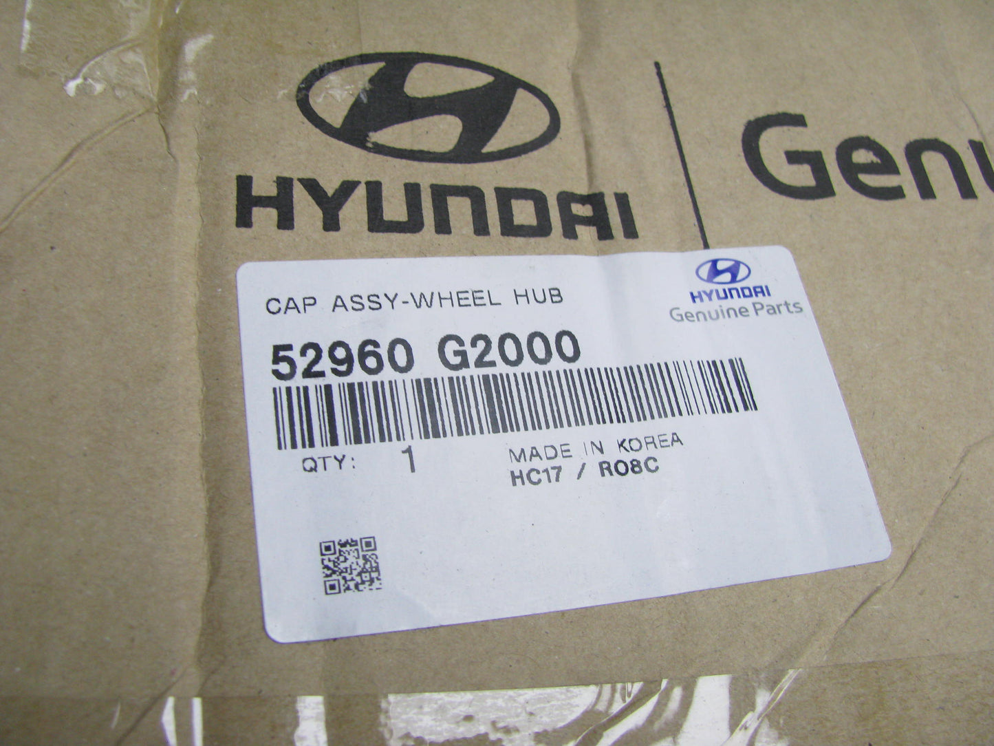 NEW GENUINE 15'' Hubcap / Wheel Cover OEM For 2017-2022 Hyundai Ioniq 52960G2000