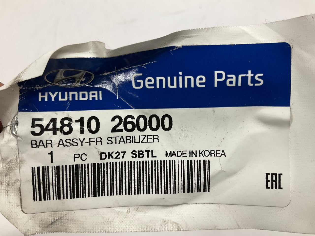 NEW - OEM 54810-26000 Front Stabilizer Sway Bar For 2000-2006 Hyundai Santa Fe