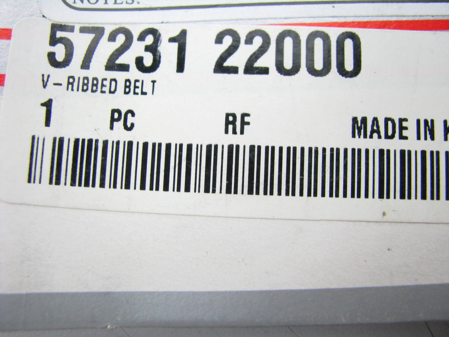 Power Steering Serpentine Belt Genuine OEM For 1995-2002 Hyundai 1.5L 5723122000