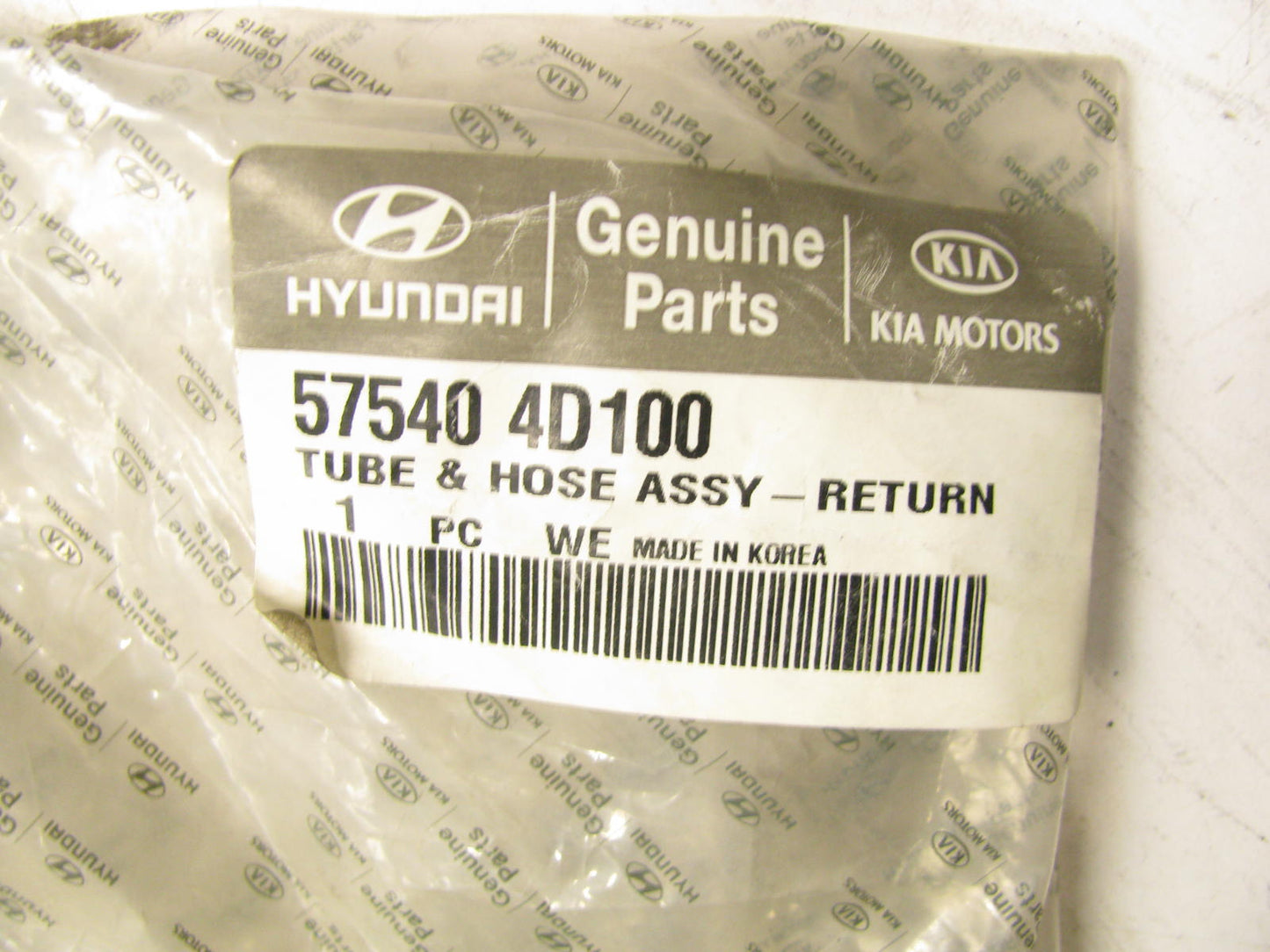 NEW OEM 575404D100 Power Steering Return Hose Line For 2006-08 Hyundai Entourage