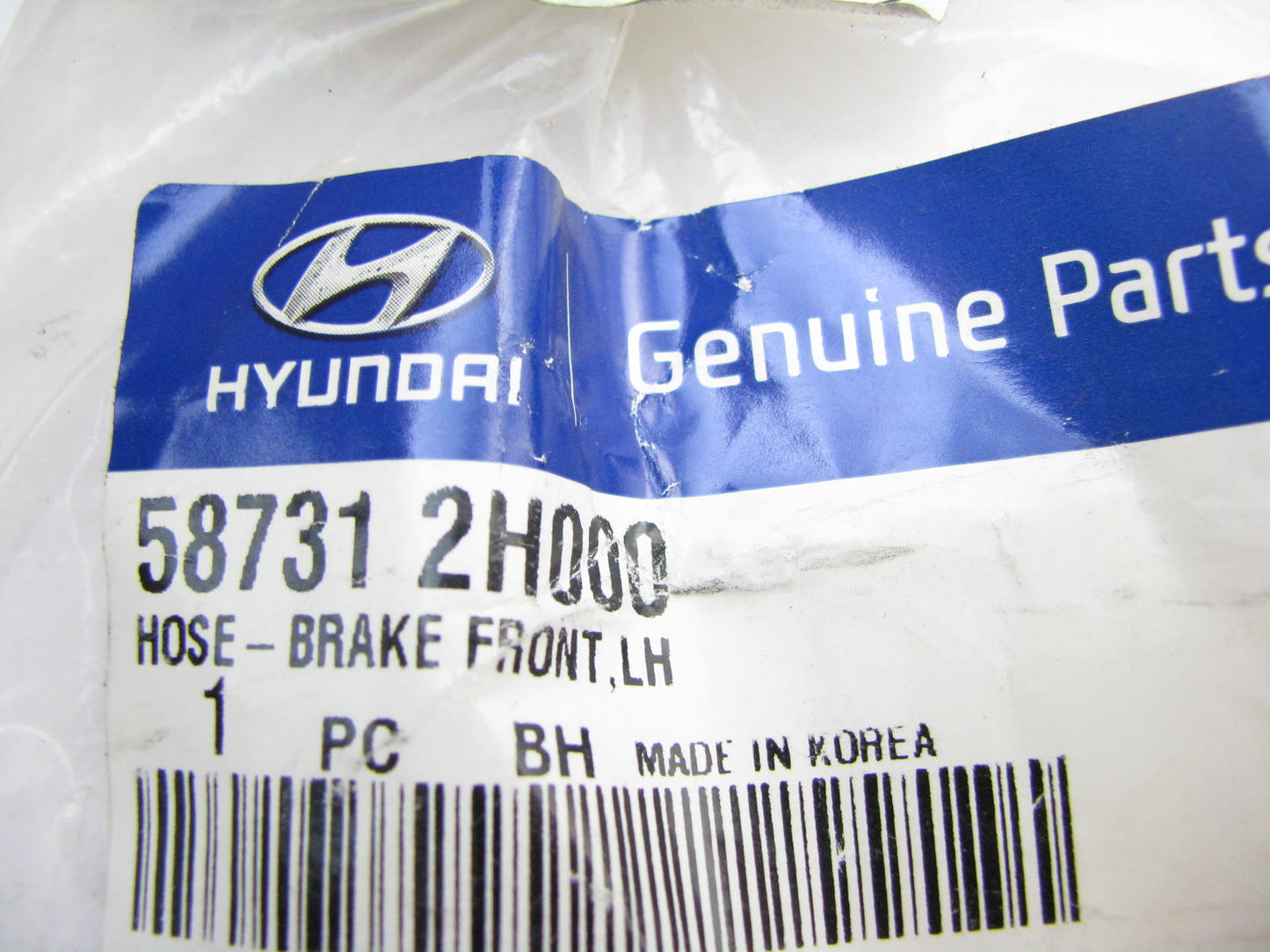 NEW - OEM 587312H000 FRONT LEFT Brake Hose For 2007-2010 Hyundai Elantra