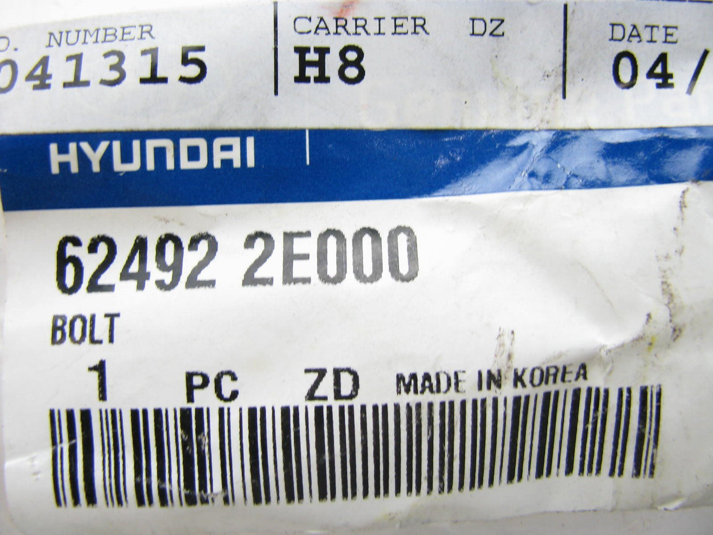 NEW - OEM Genuine Front Suspension Engine Cradle Bolt For Hyundai 624922E000