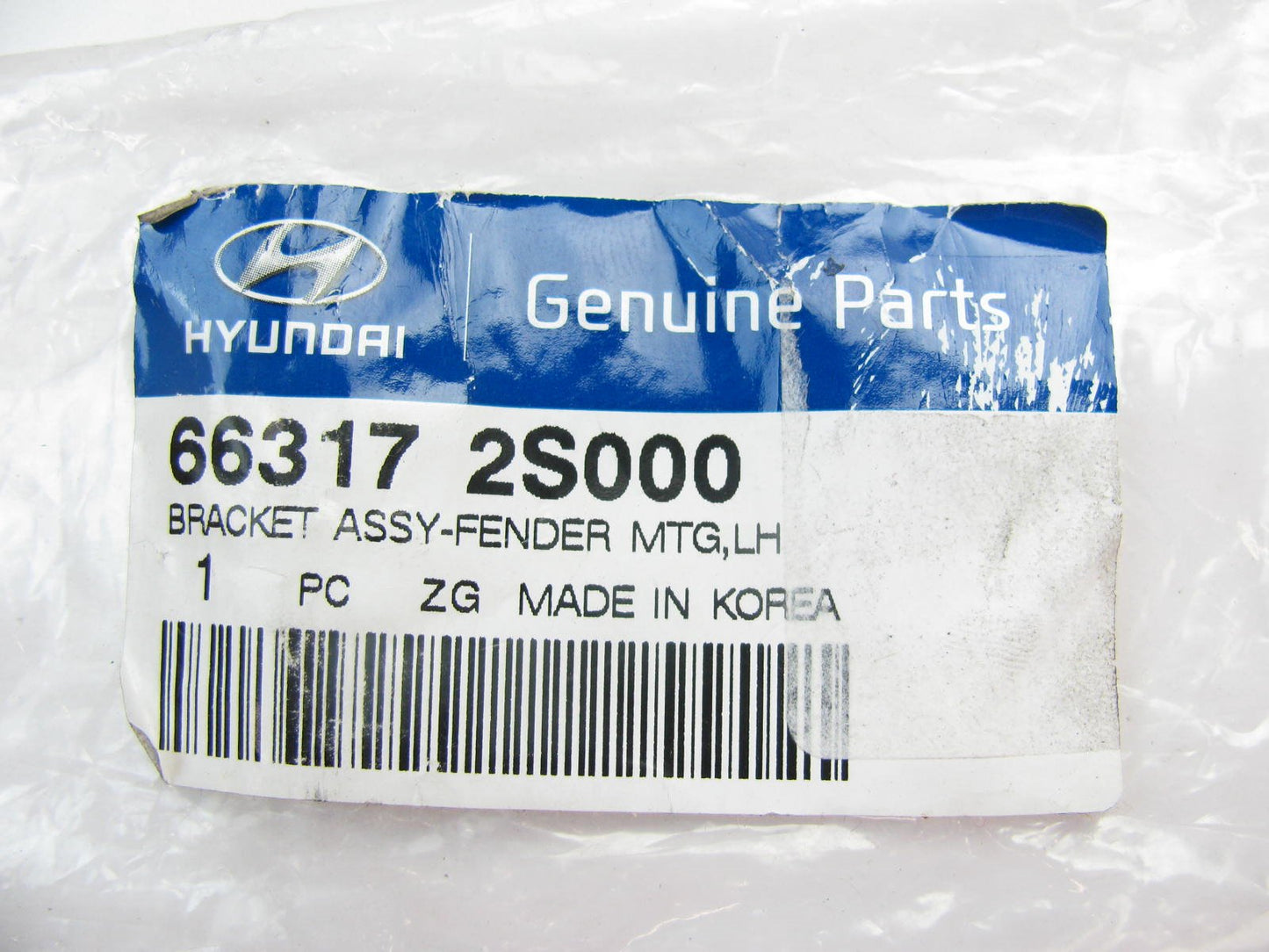 New OEM Fender Mounting Bracket Left Driver For 10-15 Tucson 663172S000