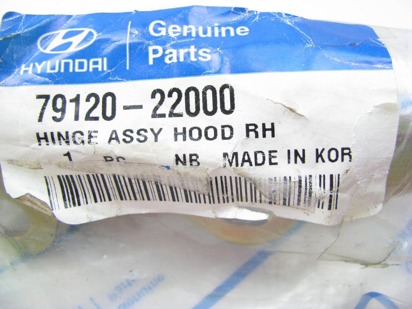 New Genuine RIGHT SIDE Hood Hinge OEM For 95-99 Hyundai Accent 7912022000