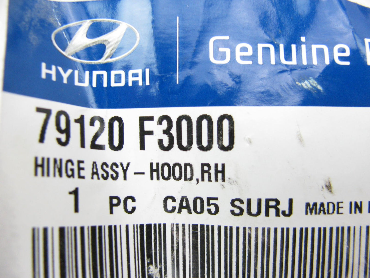 NEW GENUINE Right Passengers Side Hood Hinge OEM For 2017-2020 Hyundai Elantra