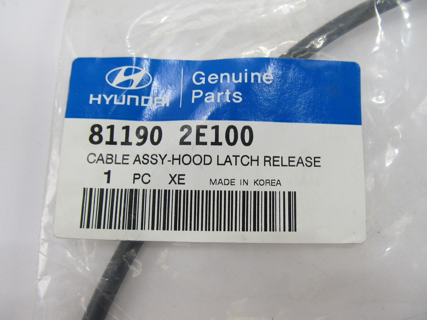 NEW GENUINE Hood Latch Release Cable Front Section OEM For 2005-09 Tucson