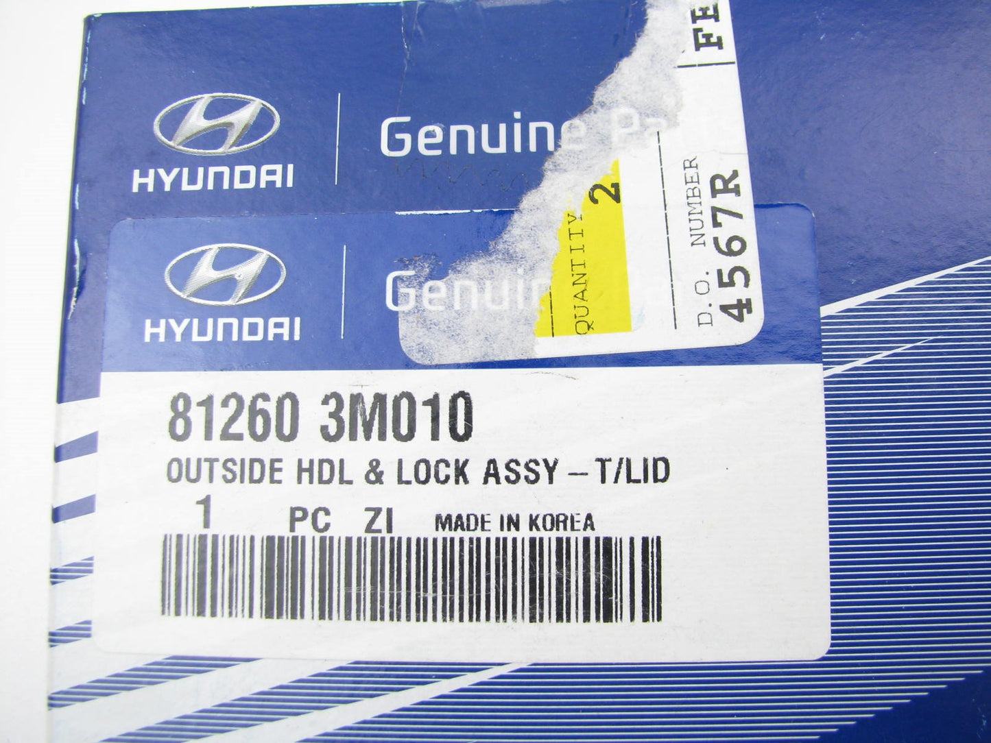 New Trunk Lid Lock Handle OEM For 2009-2014 Genesis (W/backup Camera ONLY)