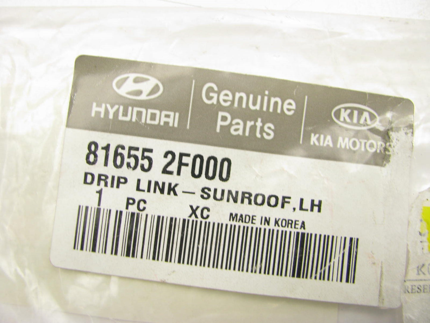 NEW Left Drivers Side Sunroof Glass Seal Drip Link OEM For Hyundai 816552F000