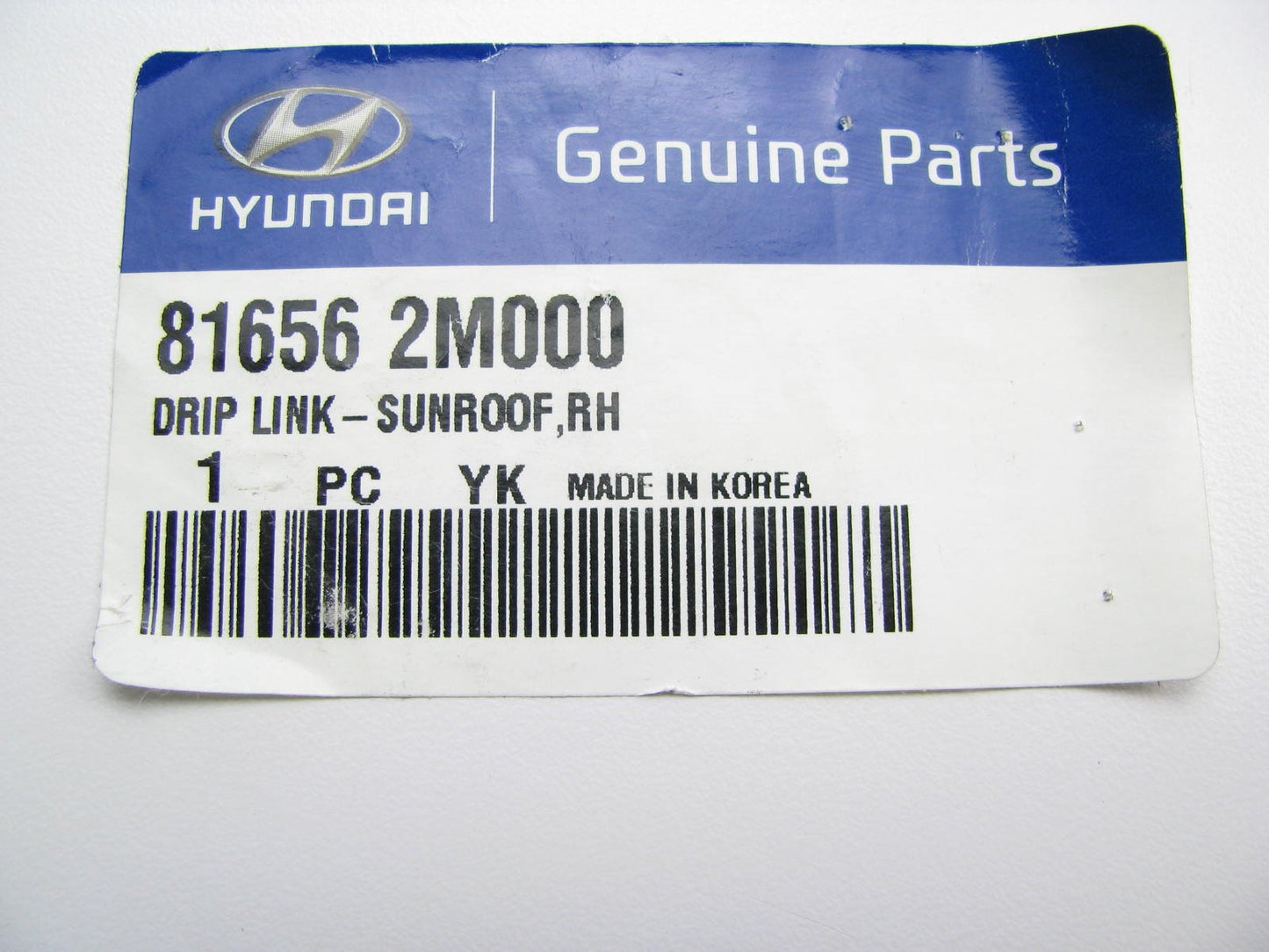 NEW - OEM 816562M000 Sunroof Drip Link Right Side For 2010-2015 Genesis Coupe