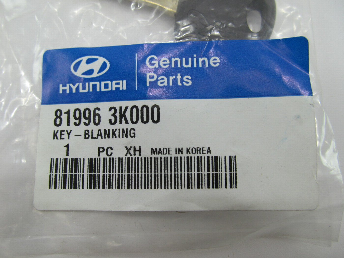 NEW GENUINE UNCUT Key Blank OEM For 2005-2010 Hyundai Sonata 819963K000