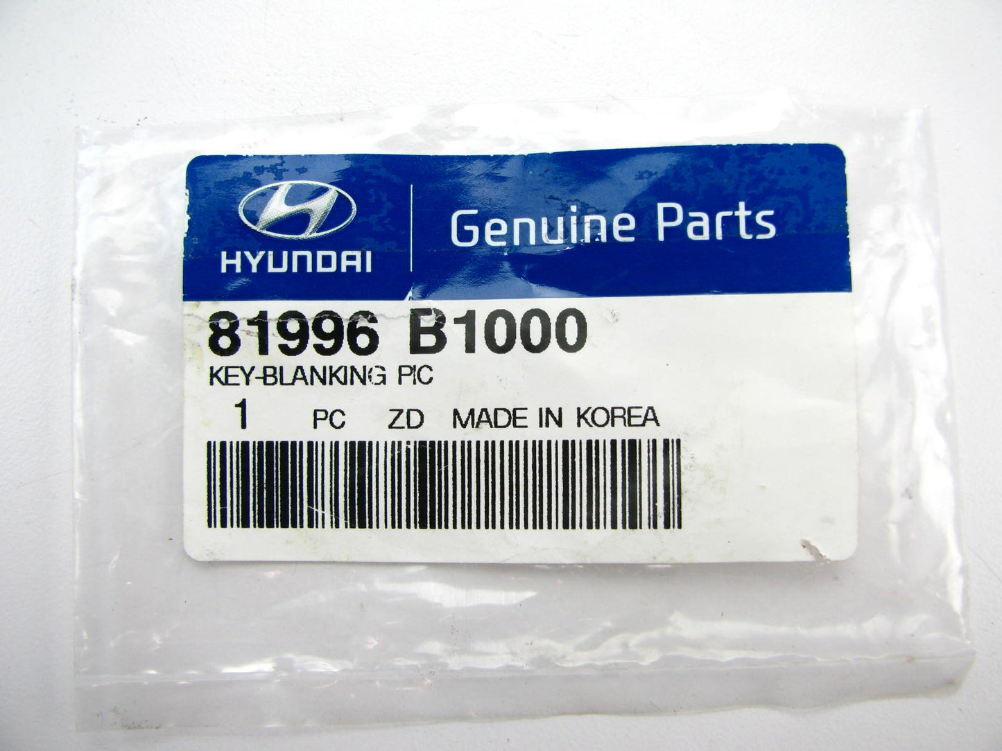 UNCUT Key Blank Remote Fob Insert OEM For 2014-2015 Genesis 81996B1000