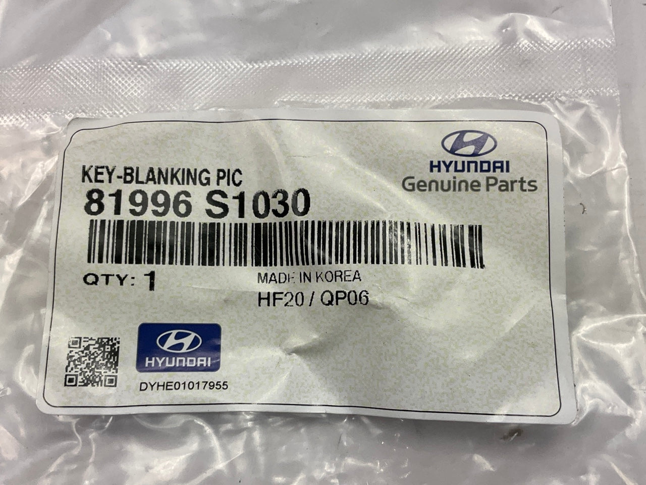 NEW Key Fob Key Blank OEM For 2022-2023 Palisade, 2021-2023 Santa Fe 81996S1030