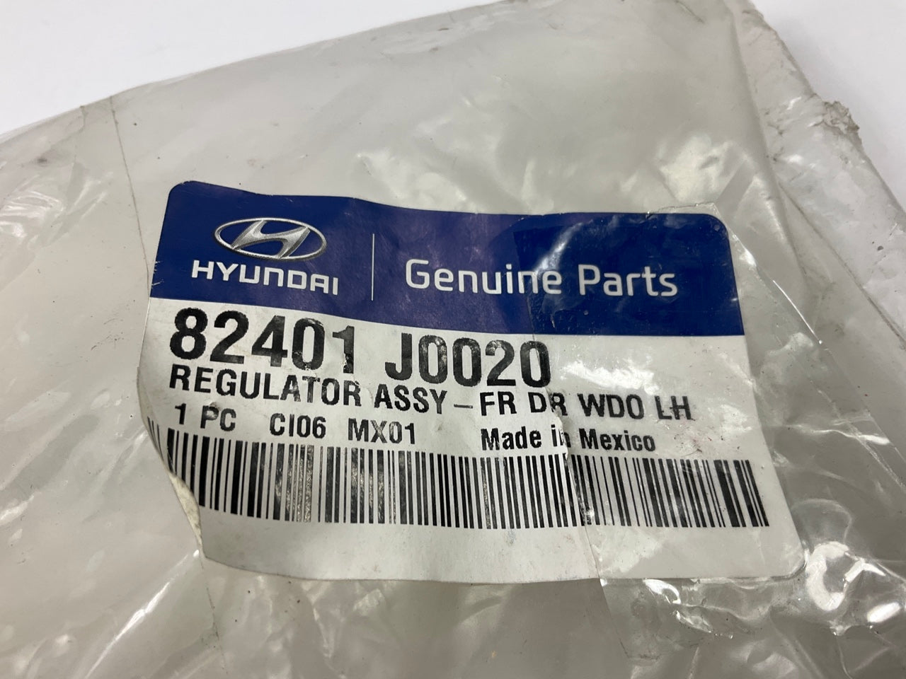 Front Left Power Window Motor & Regulator OEM For 18-22 Accent W/ One Touch Auto