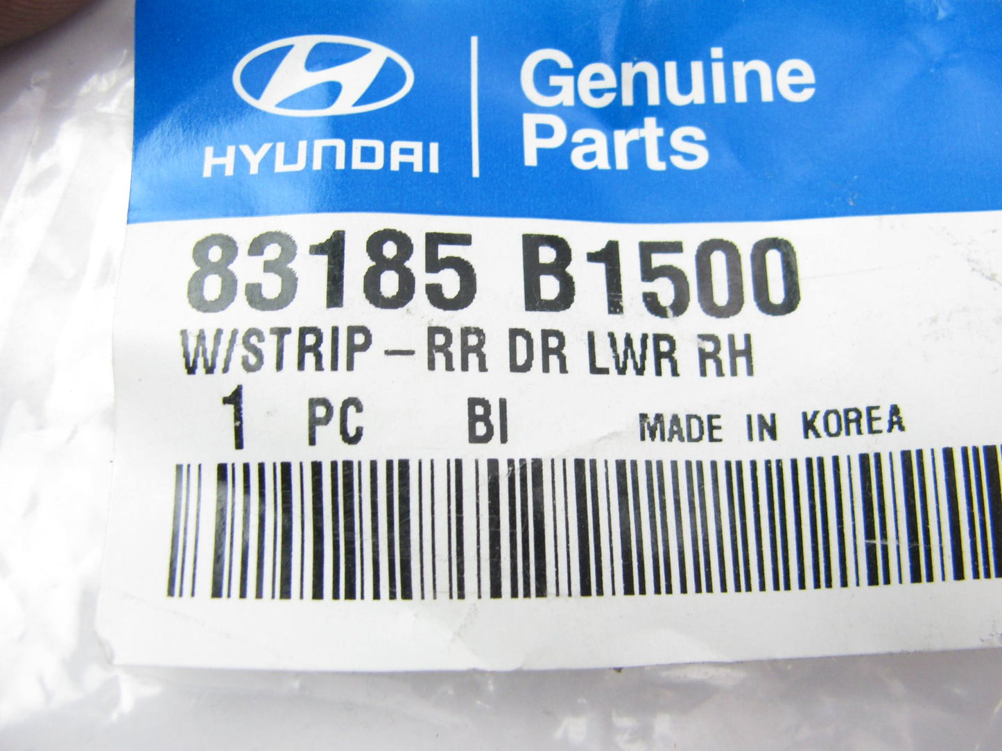NEW Rear Right Door Lower Weatherstrip OEM For 14-16 Genesis, 17-18 Genesis G80