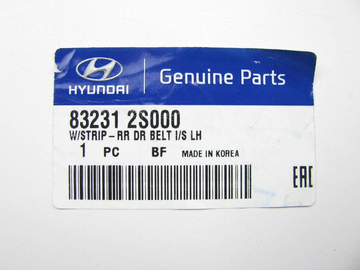 New Rear Left Interior Door Window Belt Weatherstrip Seal OEM For 10-15 Tucson