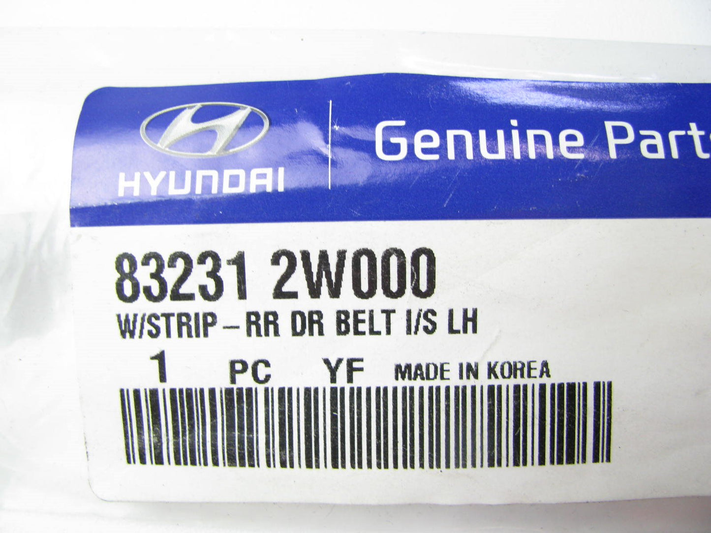 New REAR Left Drivers Window Inner Weatherstrip Belt Seal OEM For 13-15 Santa Fe