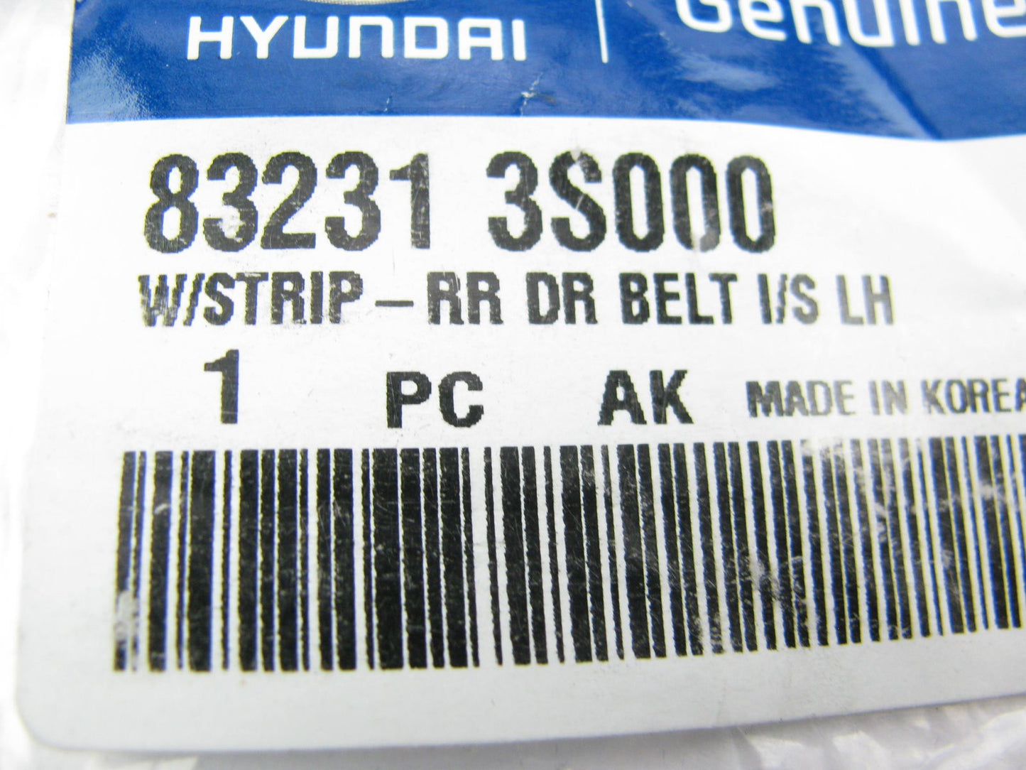NEW GENUINE Rear Left Door Belt Weather Strip OEM For 2011-2015 Hyundai Sonata