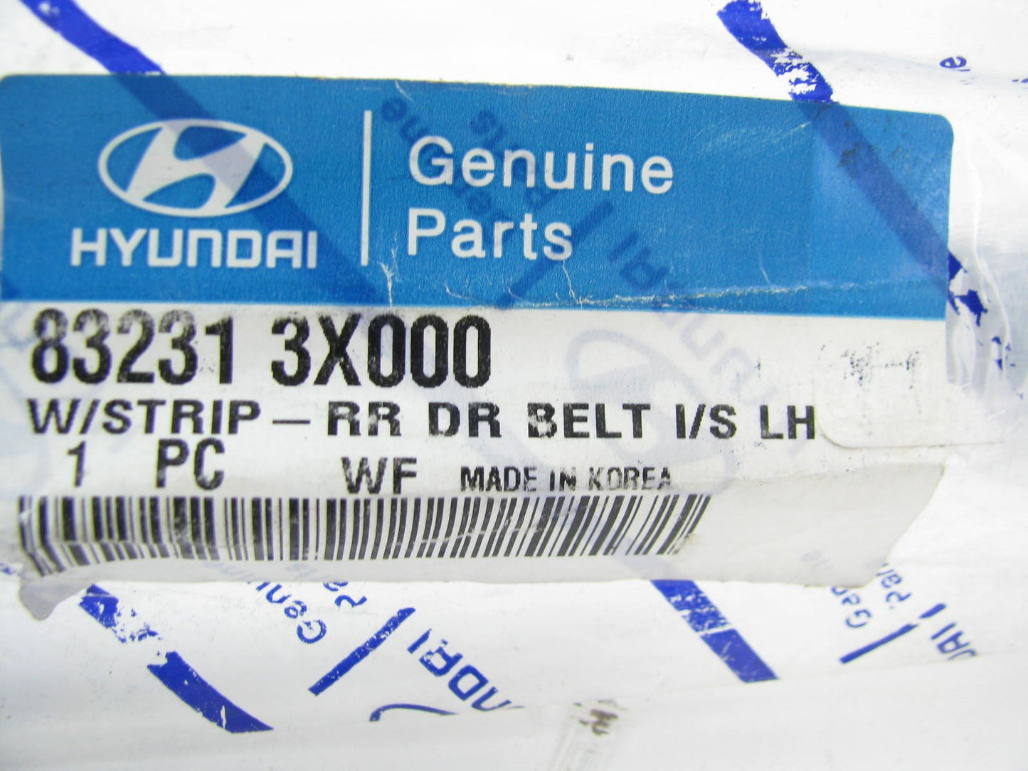 New Rear Left Drivers Door Belt Inner Weatherstrip Seal OEM For 11-13 Elantra