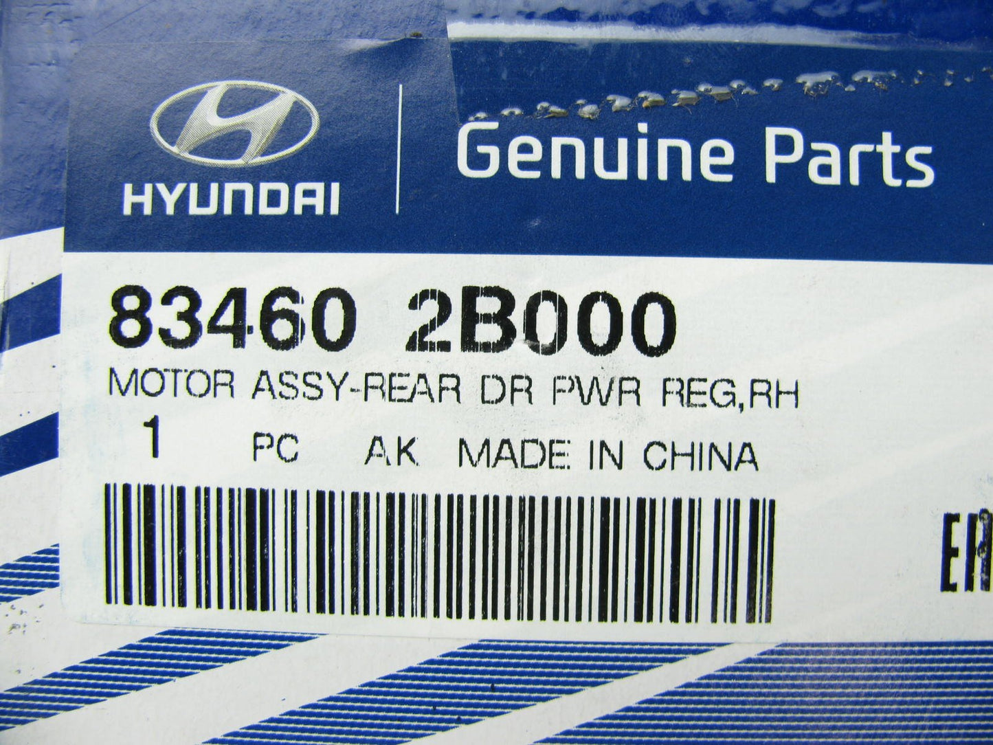NEW Genuine Power Window Motor REAR Right Passengers Side OEM For 07-12 Santa Fe