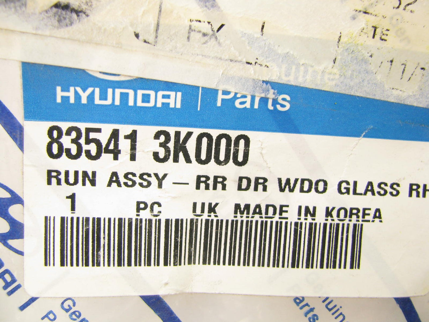 NEW REAR RIGHT Door Window Glass Run Weather Strip Seal OEM For 05-10 Sonata