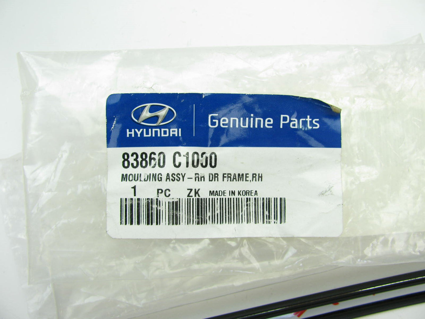REAR Right (Passengers) Exterior Door Upper Molding Strip OEM For 15-17 Sonata