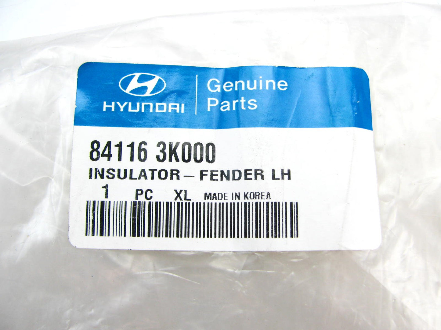 Left Drivers Side Fender Insulator Panel OEM For 2006-2010 Sonata 841163K000