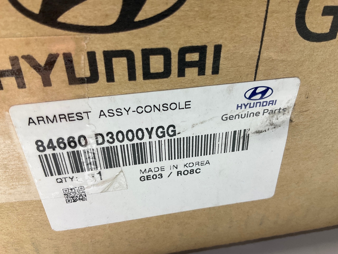NEW OEM 84660D3000YGG Center Console Armrest Cover Lid For 19-21 Hyundai Tucson