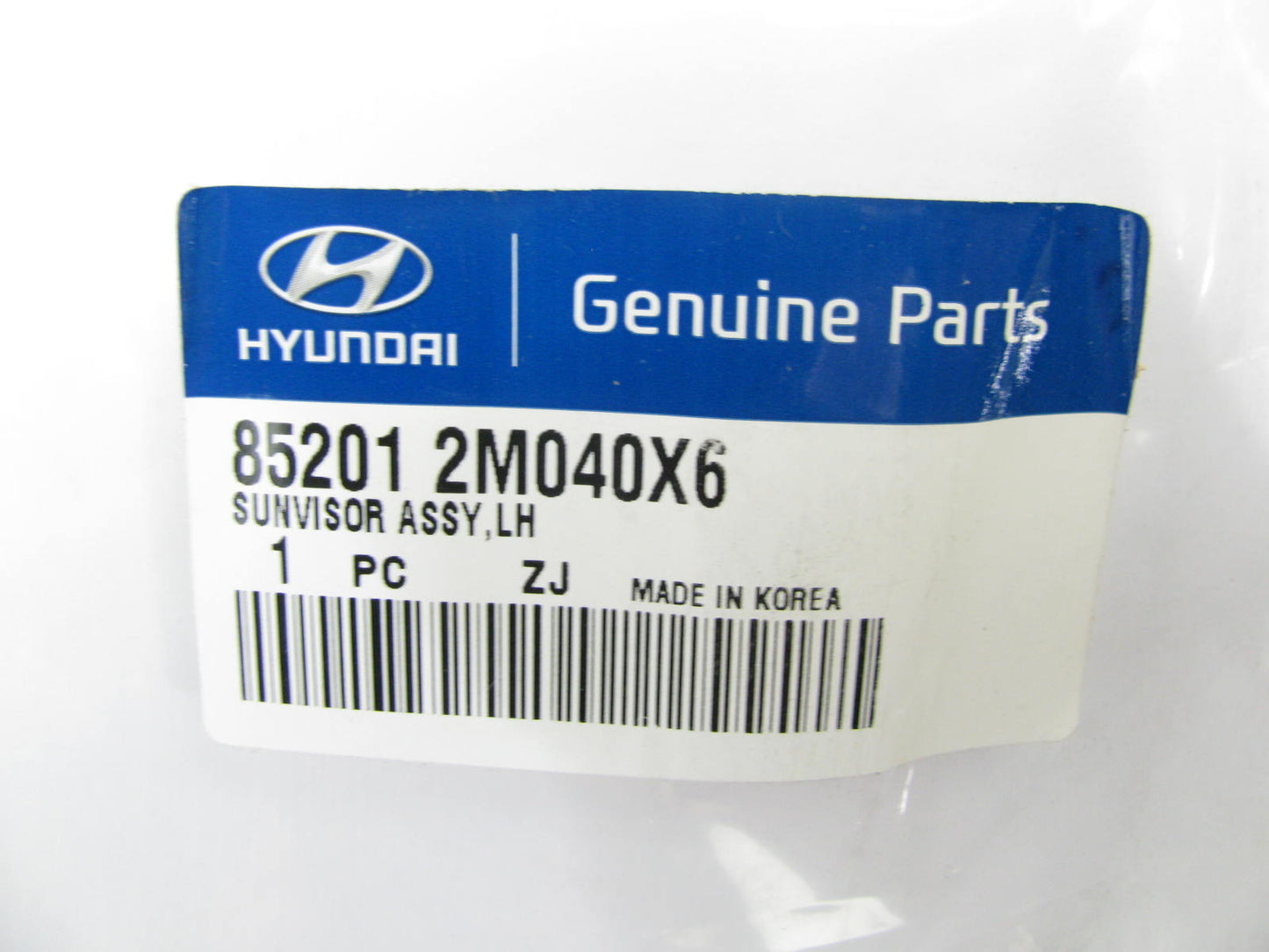 NEW GENUINE 852012M040X6 LEFT Sun Visor W/ Mirror OEM For 2008-12 Genesis Coupe