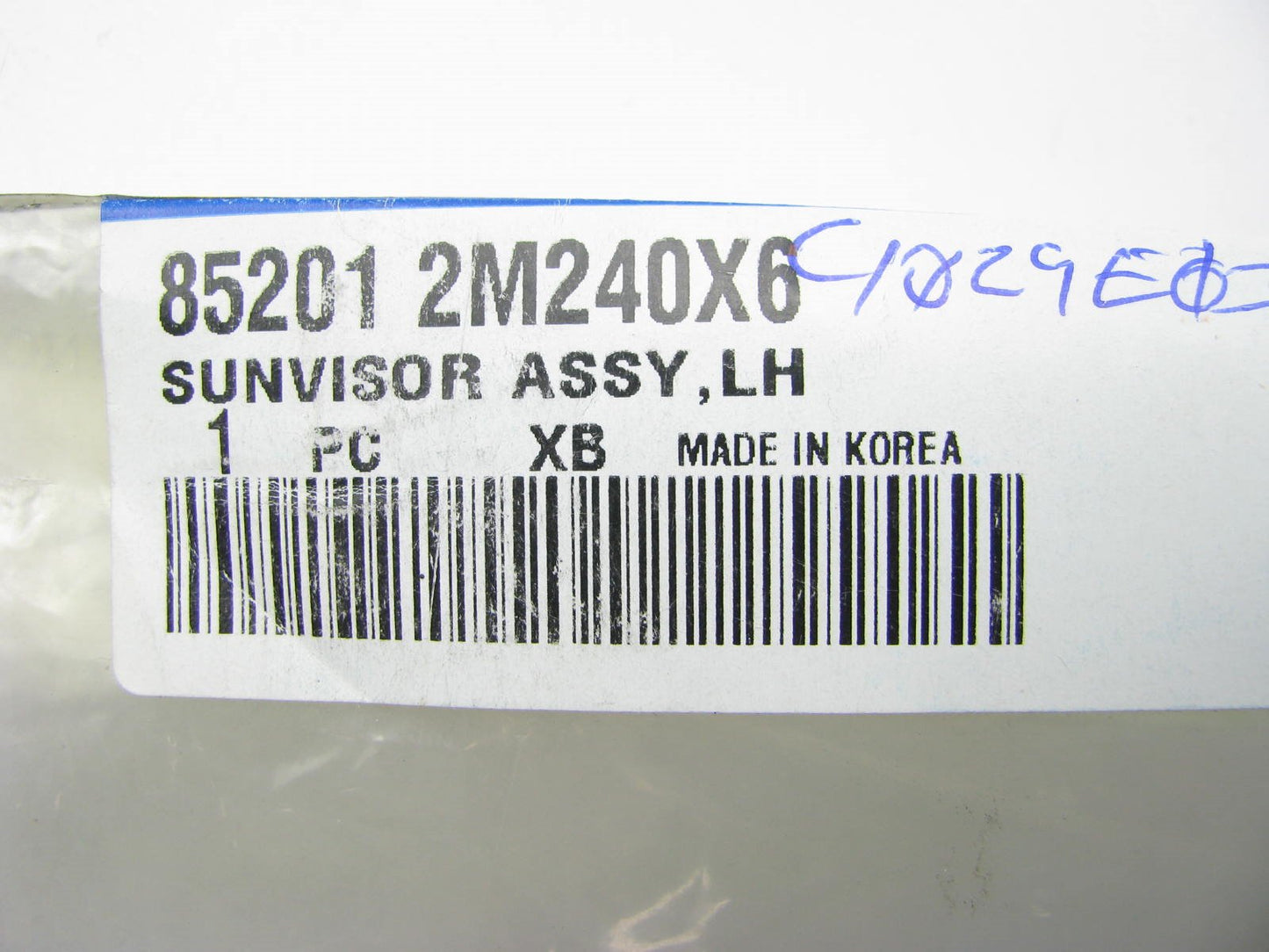 NEW - OEM Genuine Left Side Sunvisor For 09-12 Genesis Coupe W/ Sunroof