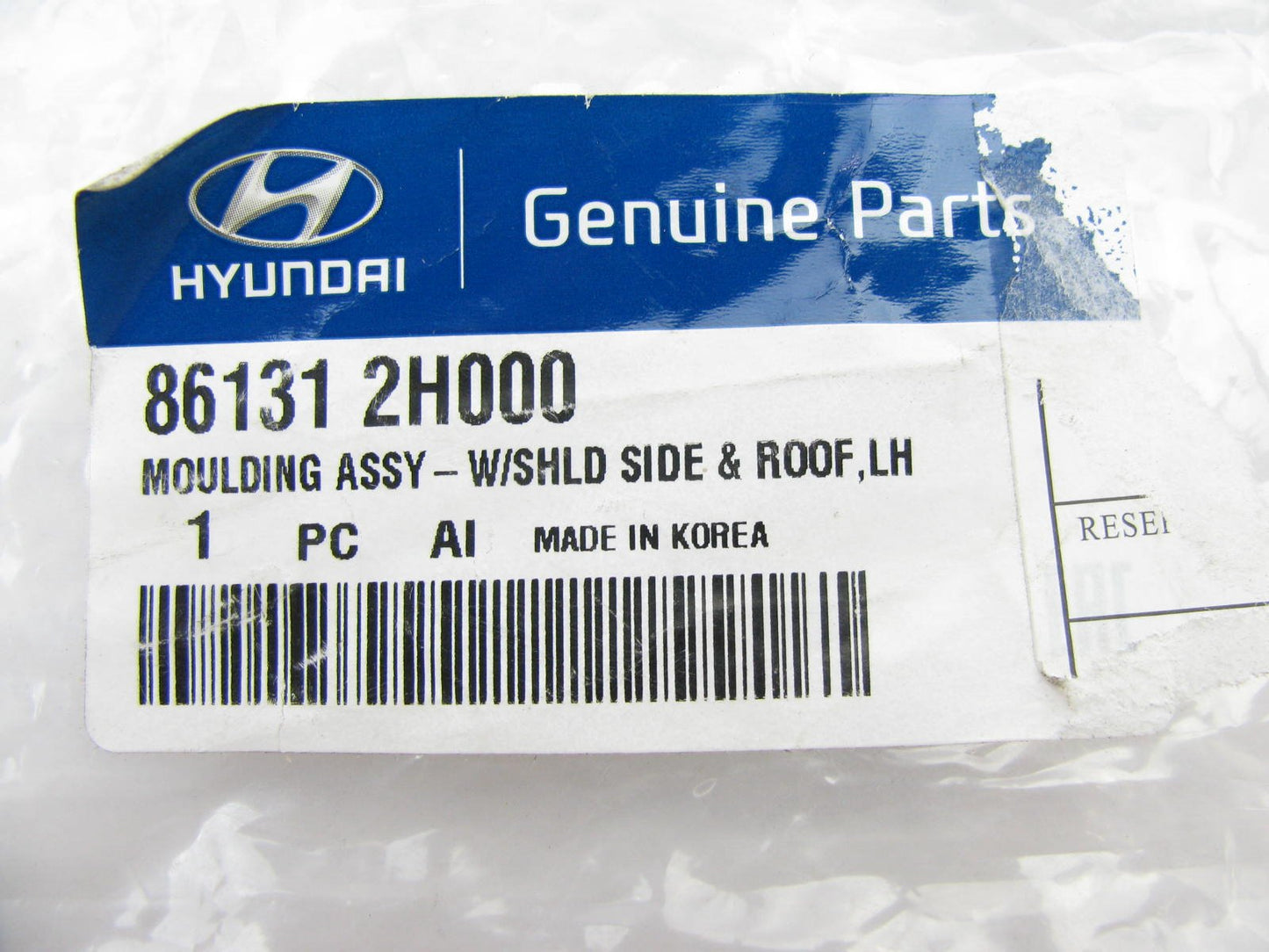 New OE LEFT DRIVER Windshield Reveal Moulding Strip Seal For 07-10 Elantra SEDAN