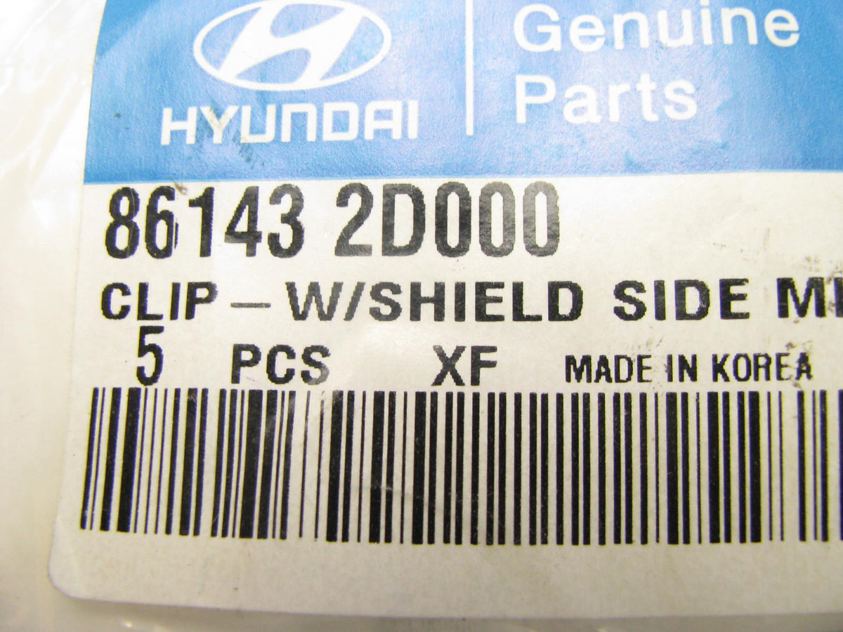 (5) NEW GENUINE Roof Molding Clips OEM For 2001-2006 Hyundai Elantra 861432D000