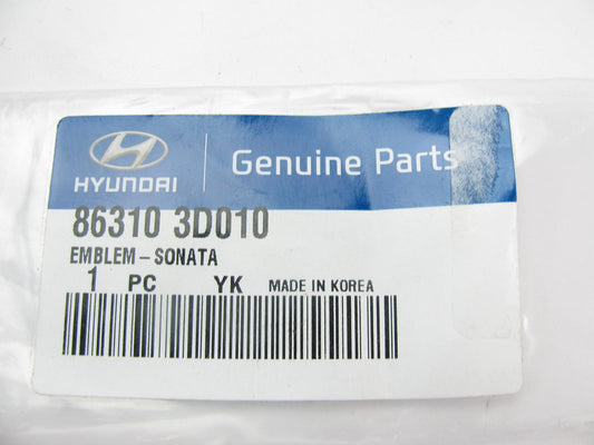 Rear Trunk Deck Lid Emblem Nameplate OEM For 2002-2005 Sonata 863103D010