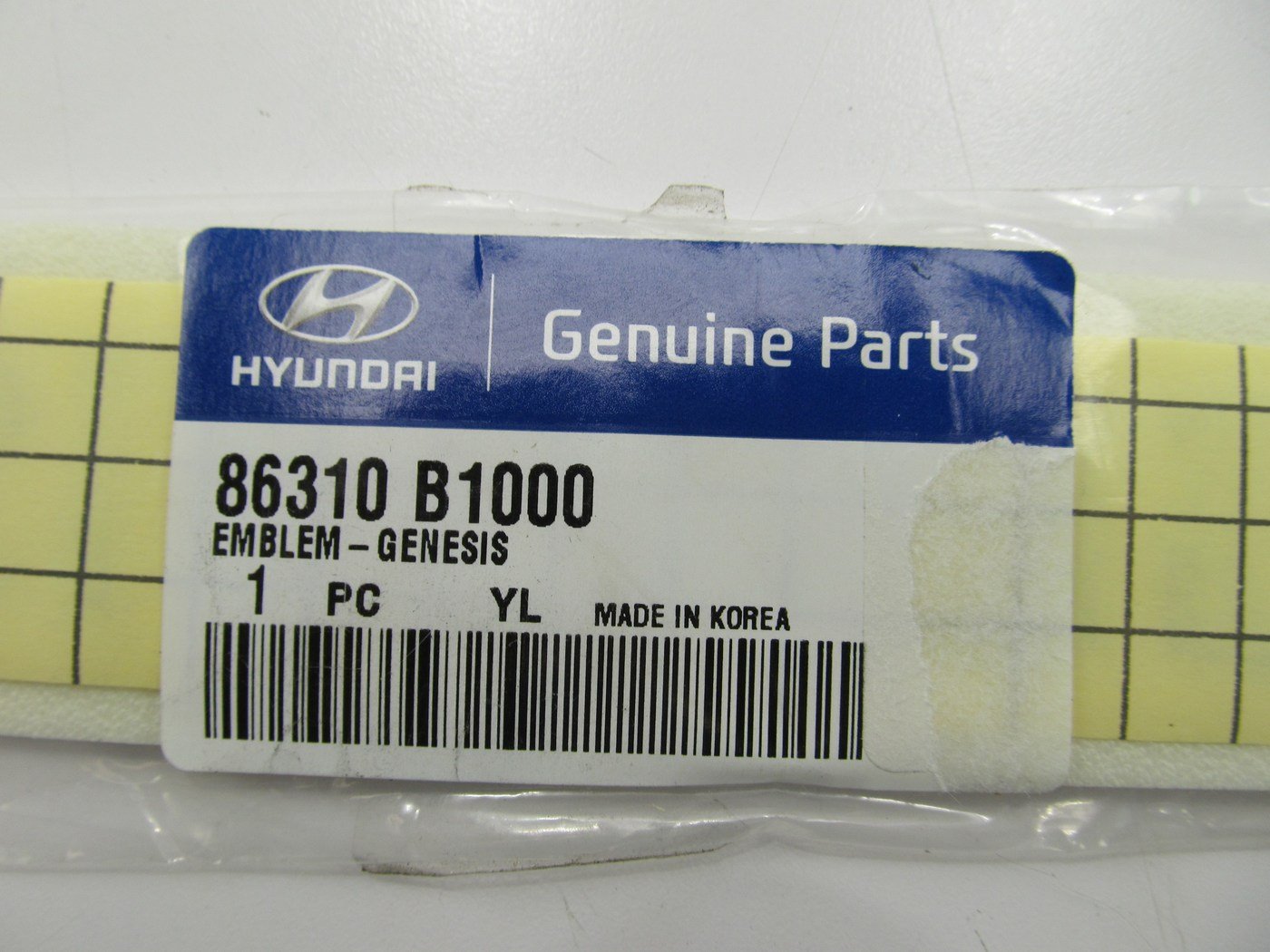 NEW GENUINE Rear Trunk Deck Lid Emblem OEM For 2015-2016 Genesis 86310B1000