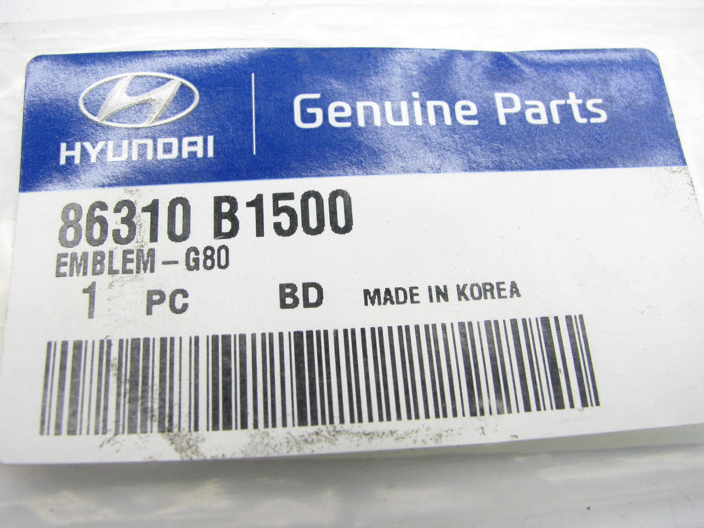 NEW GENUINE G80 Emblem Badge OEM For 2017-2020 Genesis G80 86310B1500