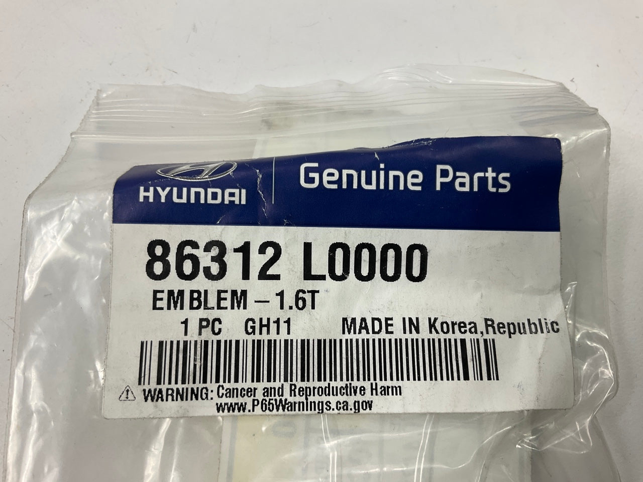 NEW ''1.6 T'' 1.6L Turbo Emblem OEM For 2020-2023 Hyundai Sonata 86312L0000